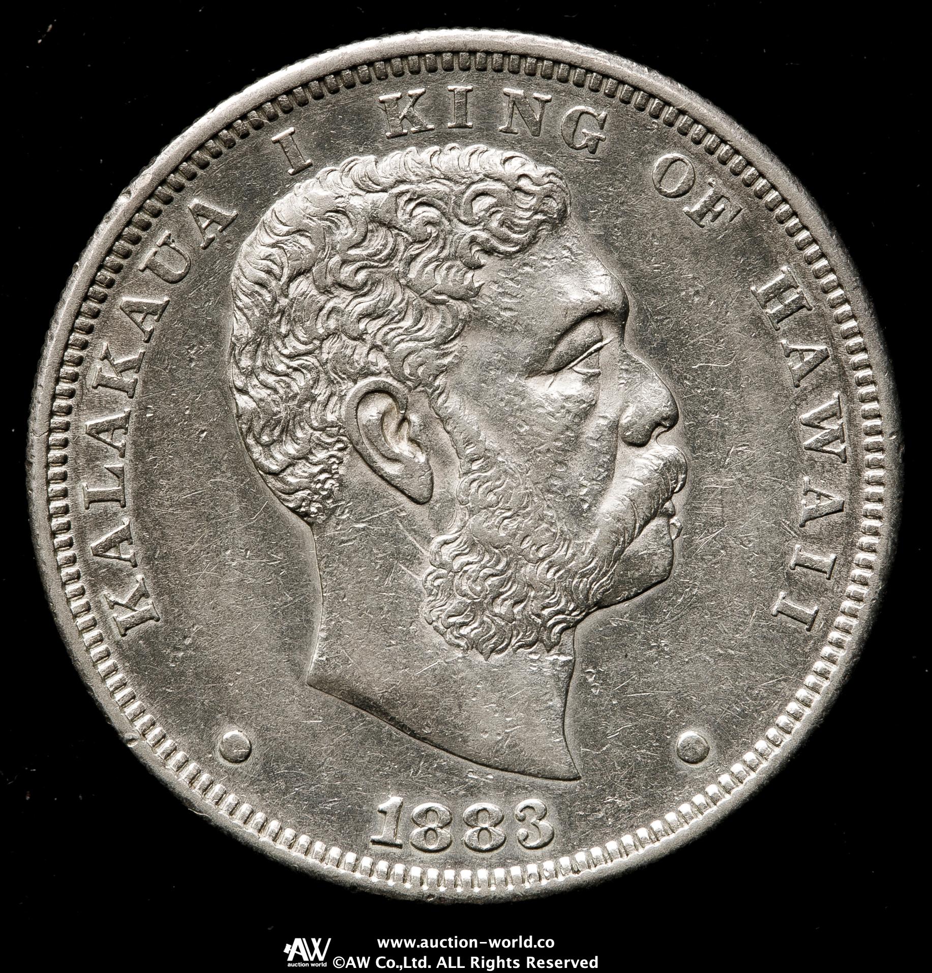1883年 ハワイ 1/4ドル カラカウア1世 1883年 ハワイ 1/4ドル カラカウア1世 - メルカリ