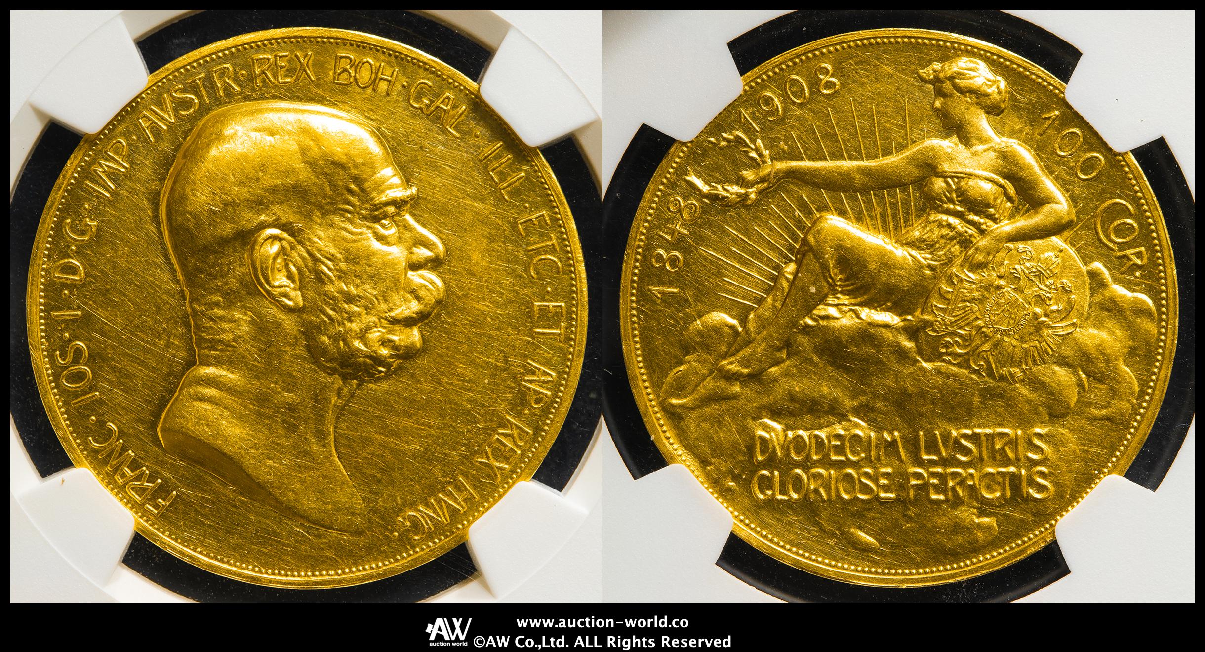 2001年 オーストリア 10K フランツ・ヨーゼフ1世 オーストリア 1915 フランツ・ヨーゼフ1世 4ダカット 金貨 NGC