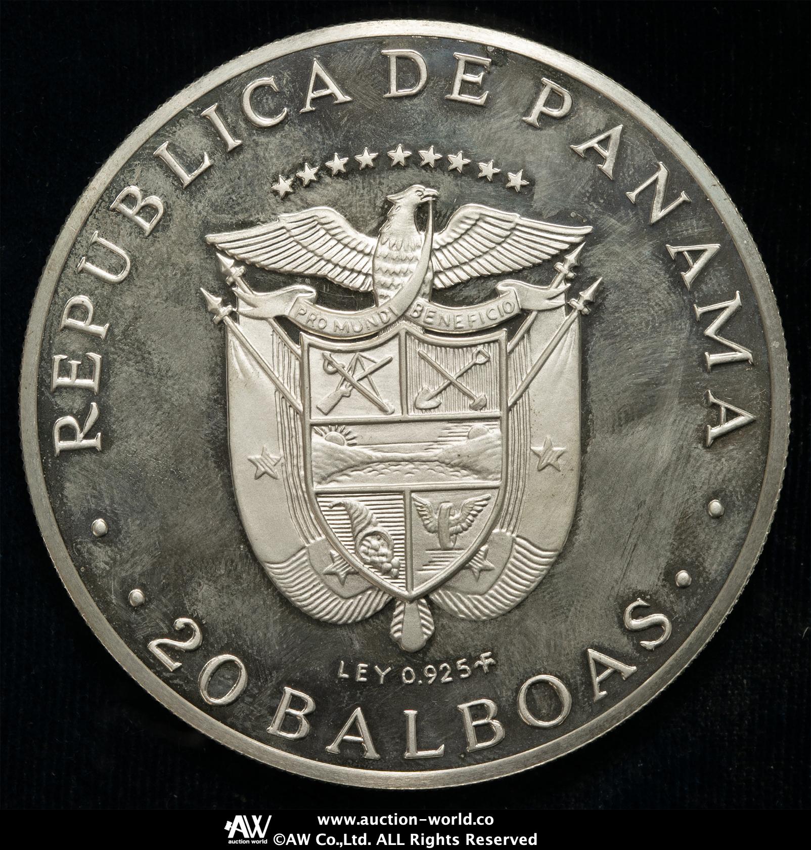 貨幣博物館 | PANAMA パナマ 20Balboas 1973（M） Proof
