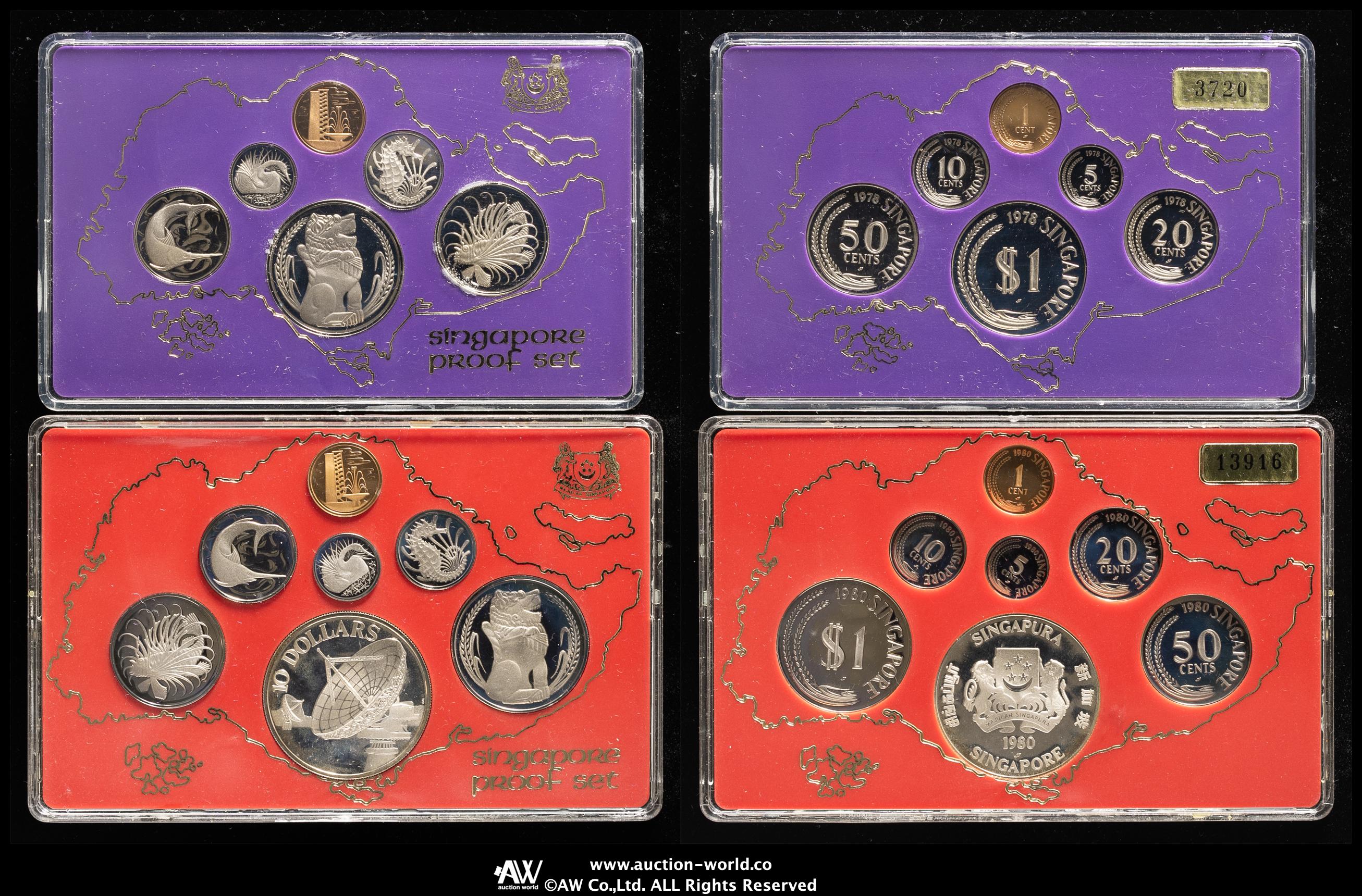 シンガポール コインセット 1978年 THEYEAR OF THE HORSE Singapore 1978 Year of the Horse 6-Coin Uncirculated Mint