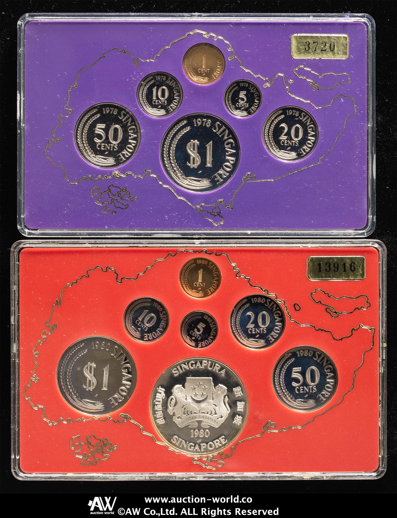 貨幣博物館 | SINGAPORE シンガポール Proof Sets 1978, 80 Proof