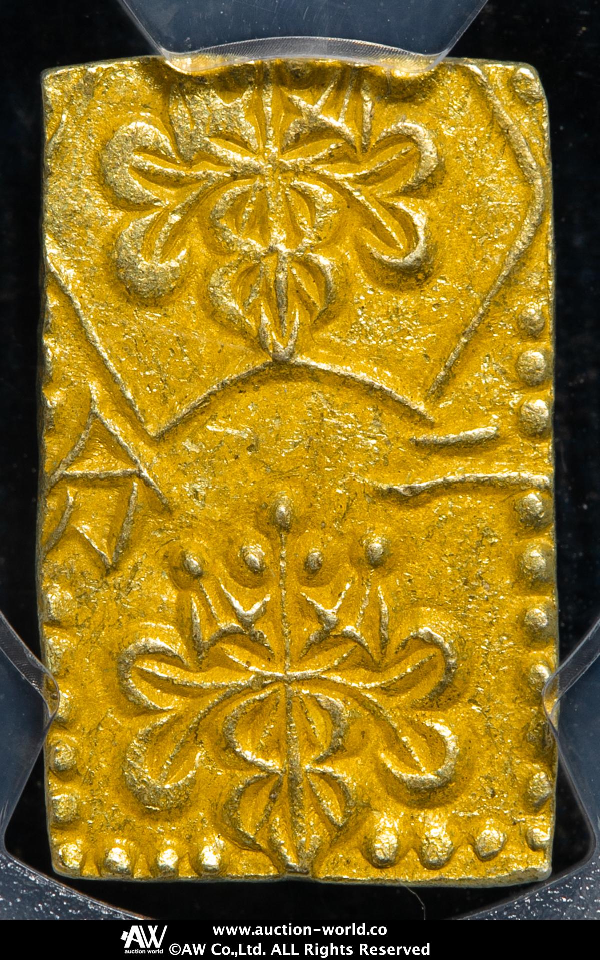 29明治二分金わ 明治二分判金 二分金 重量3 03g 古銭 金 判金 比重計10 565 金