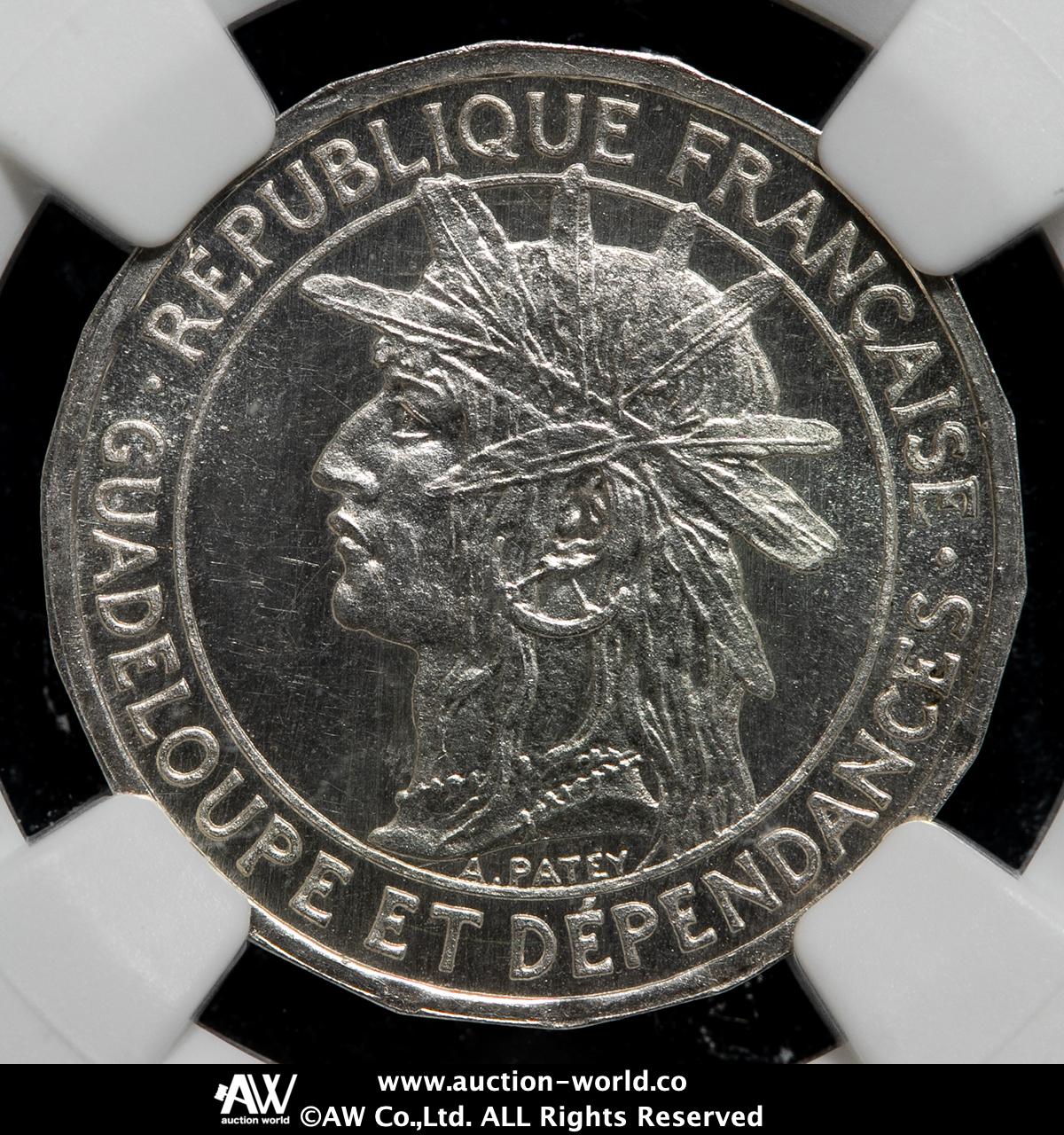 貨幣博物館 | GUADELOUPE グアドループ Essai 50Centimes 1903 UNC~FDC