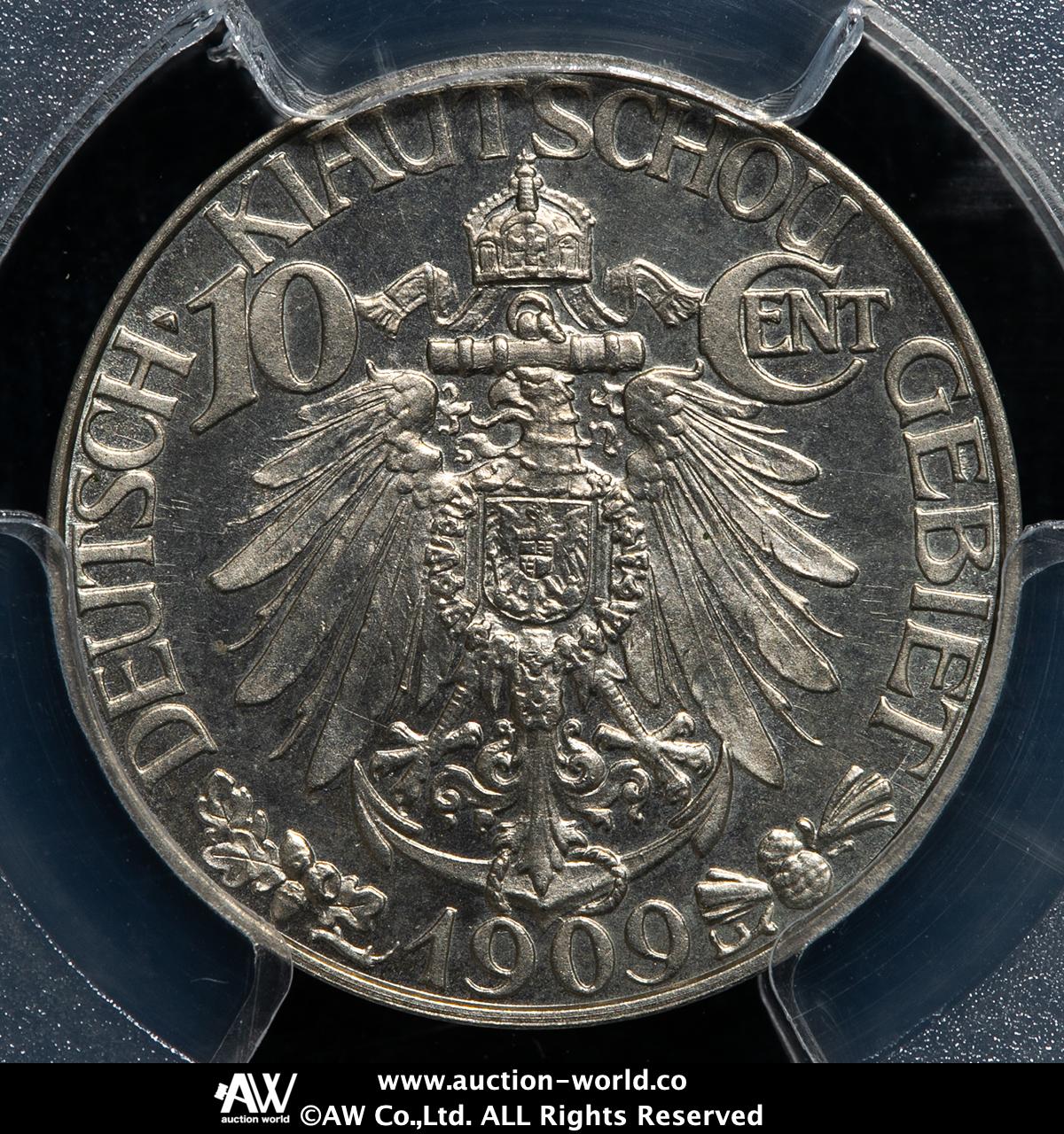 ★本物保証 中国コイン　大徳国宝10セント　NGC 貨幣博物館 | 青島 Kiau Chau 大徳國寶 壹角（10Cents） 1909 Proof