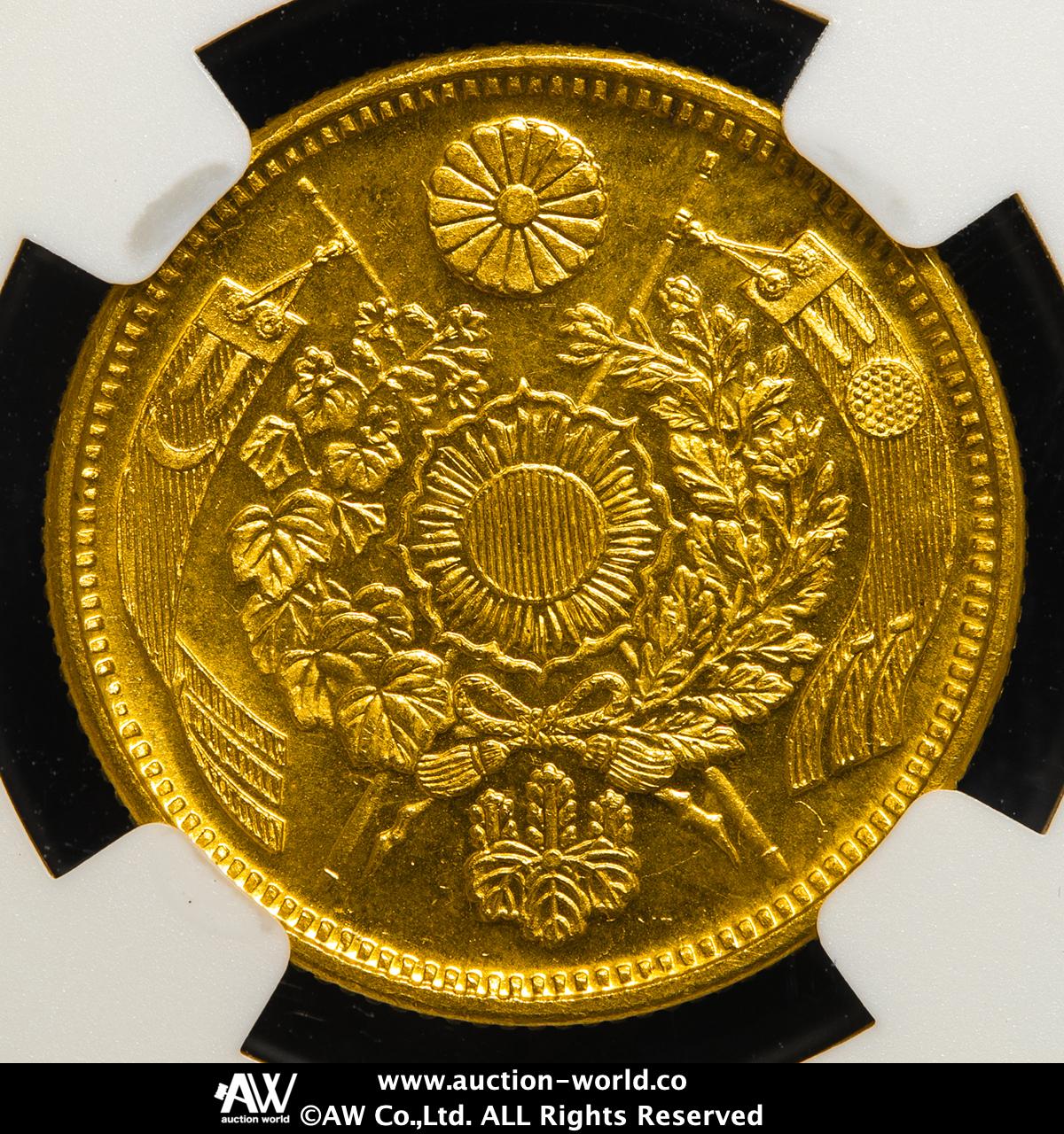 明治6年(1873)　日本　旧５円金貨 旧5円金貨 明治6年（1873）PCGS MS64 | ミスターコインズ
