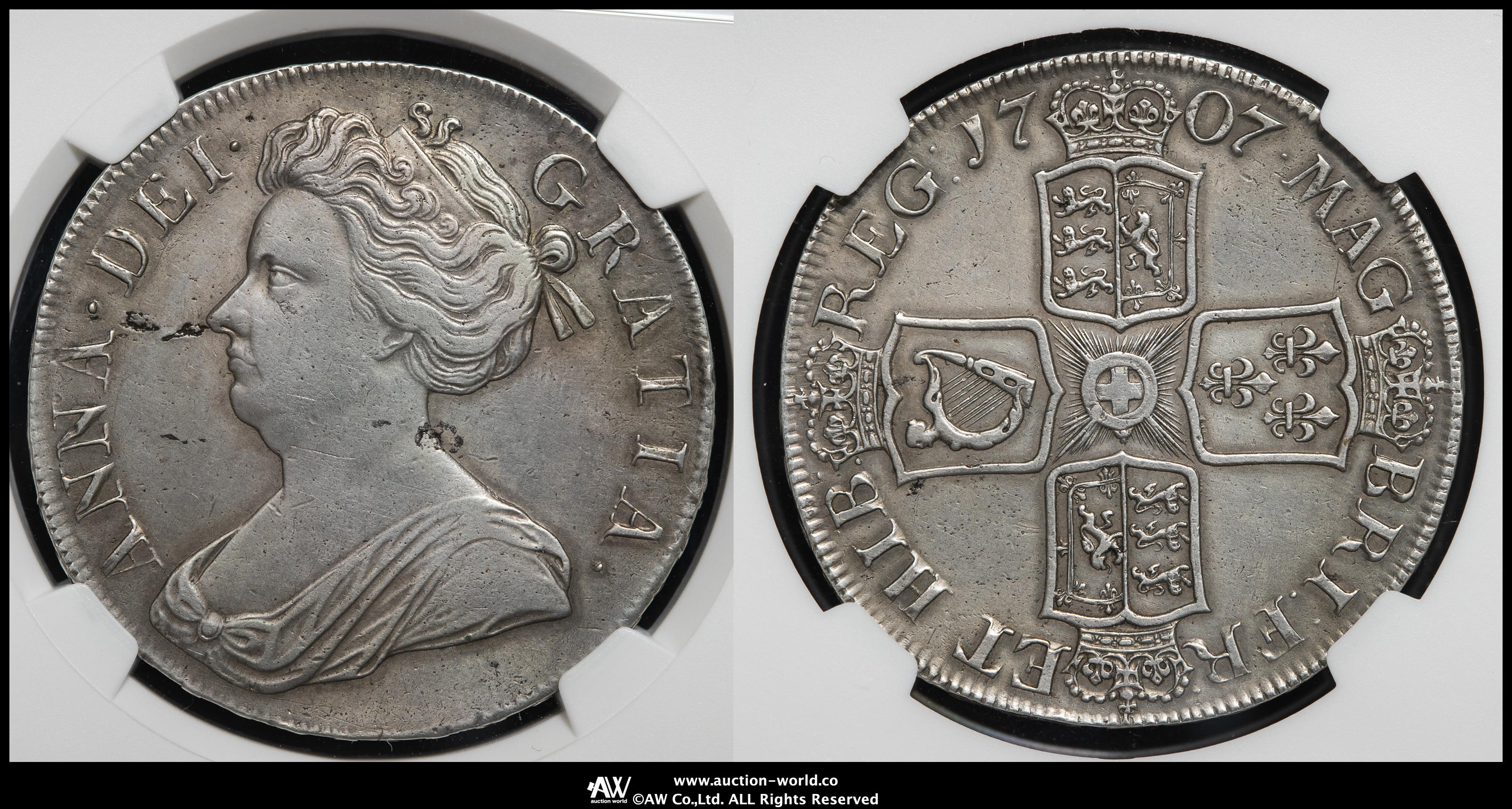 貨幣博物館 | GREAT BRITAIN Anne アン（1702~14） Crown 1707