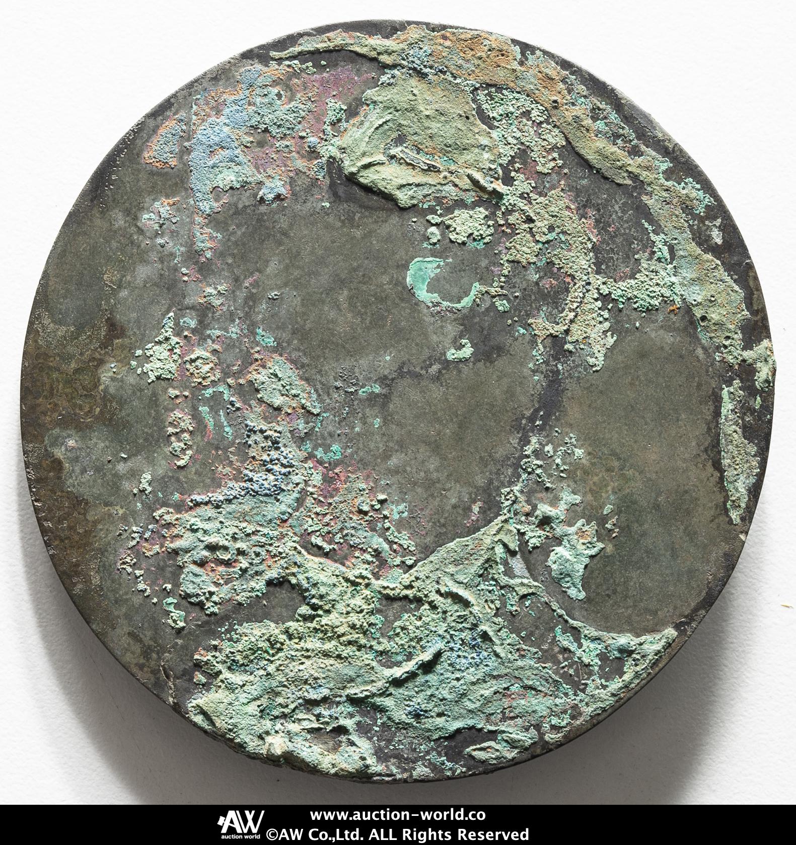 古美術 古鏡 獣紋 銅鏡 φ16cm コレクター蔵品(K-YC539) 古美術 古鏡 獣紋 銅鏡 φ16cm コレクター蔵品(K-YC539)