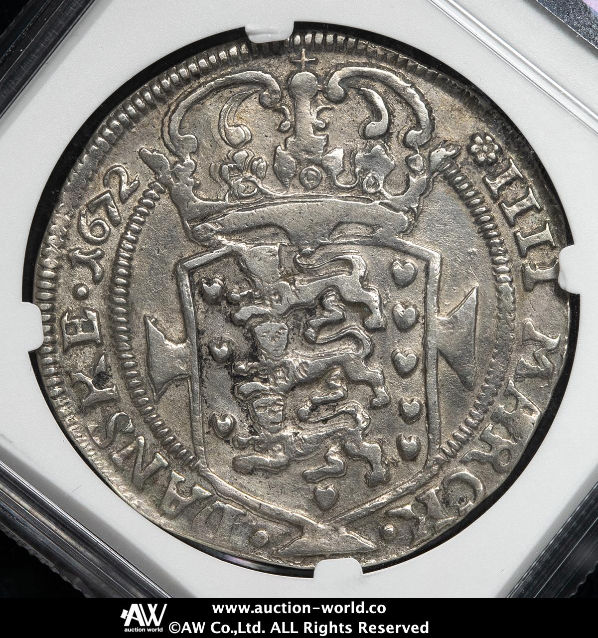 貨幣 4ヶ国の電話 トークン 貨幣博物館 | DENMARK デンマーク Kroner （4Mark）1672 VF~EF