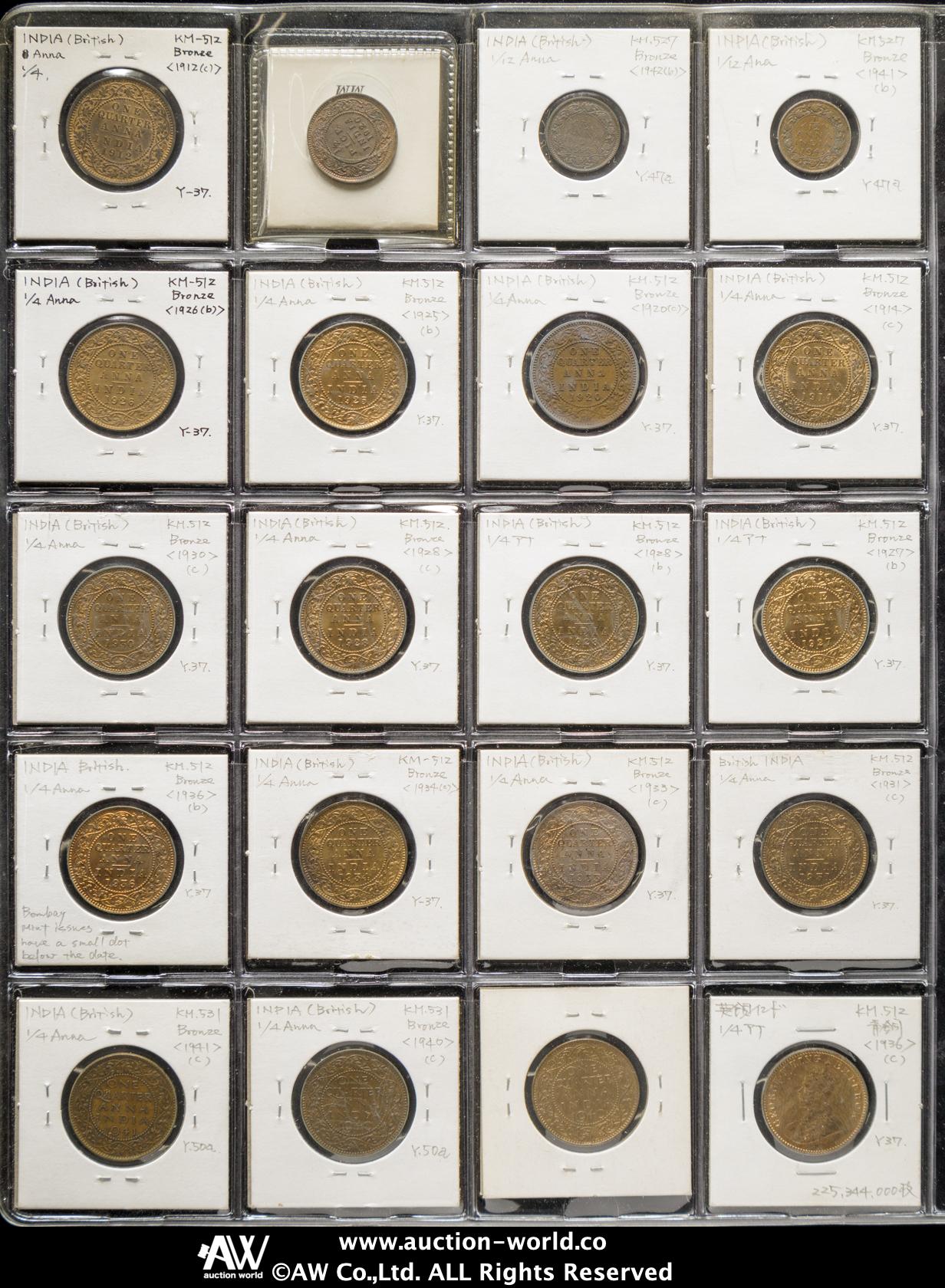 貨幣博物館 | INDIA British-India イギリス領インド Lot of