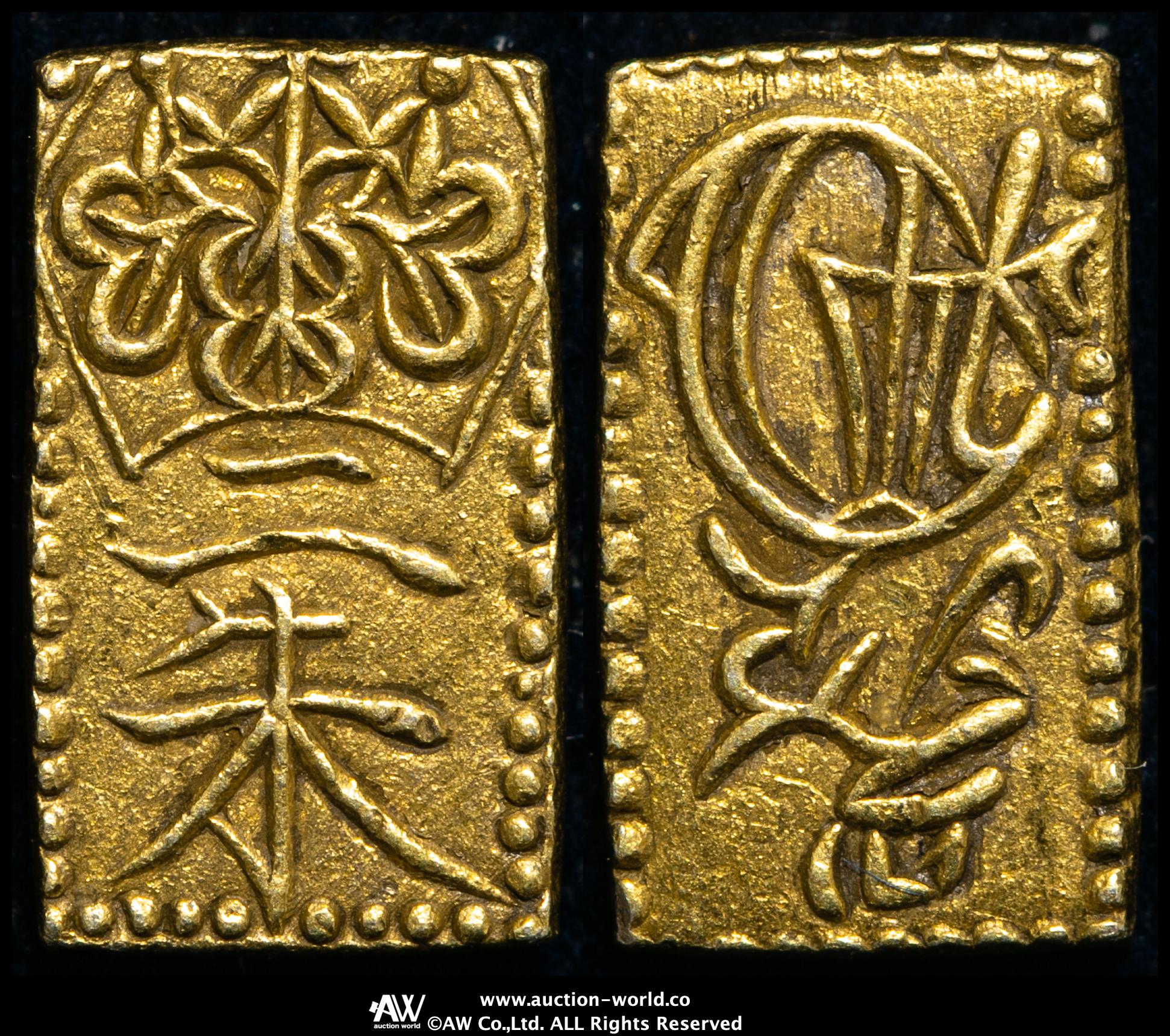 天保二朱判金 1832年〜1858年 fa1913 日本 1832年～1858年 天保二朱判金 朱金 PCGS AU55