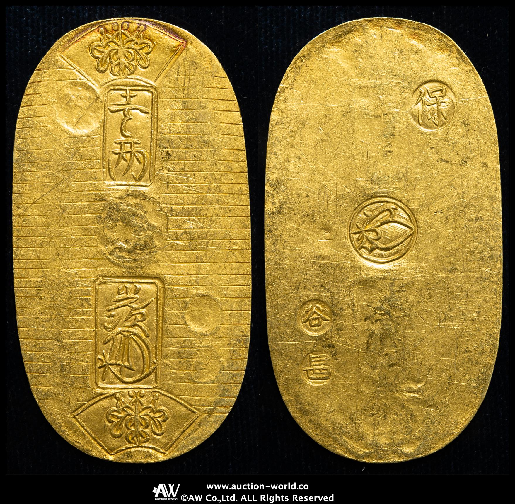 天保小判金 天保8年〜安政5年(1837〜1858年) 背-九五 PCGS鑑定済 Amazon.co.jp: 天保小判金 天保8年?安政5年 1837?1858年 背-九五