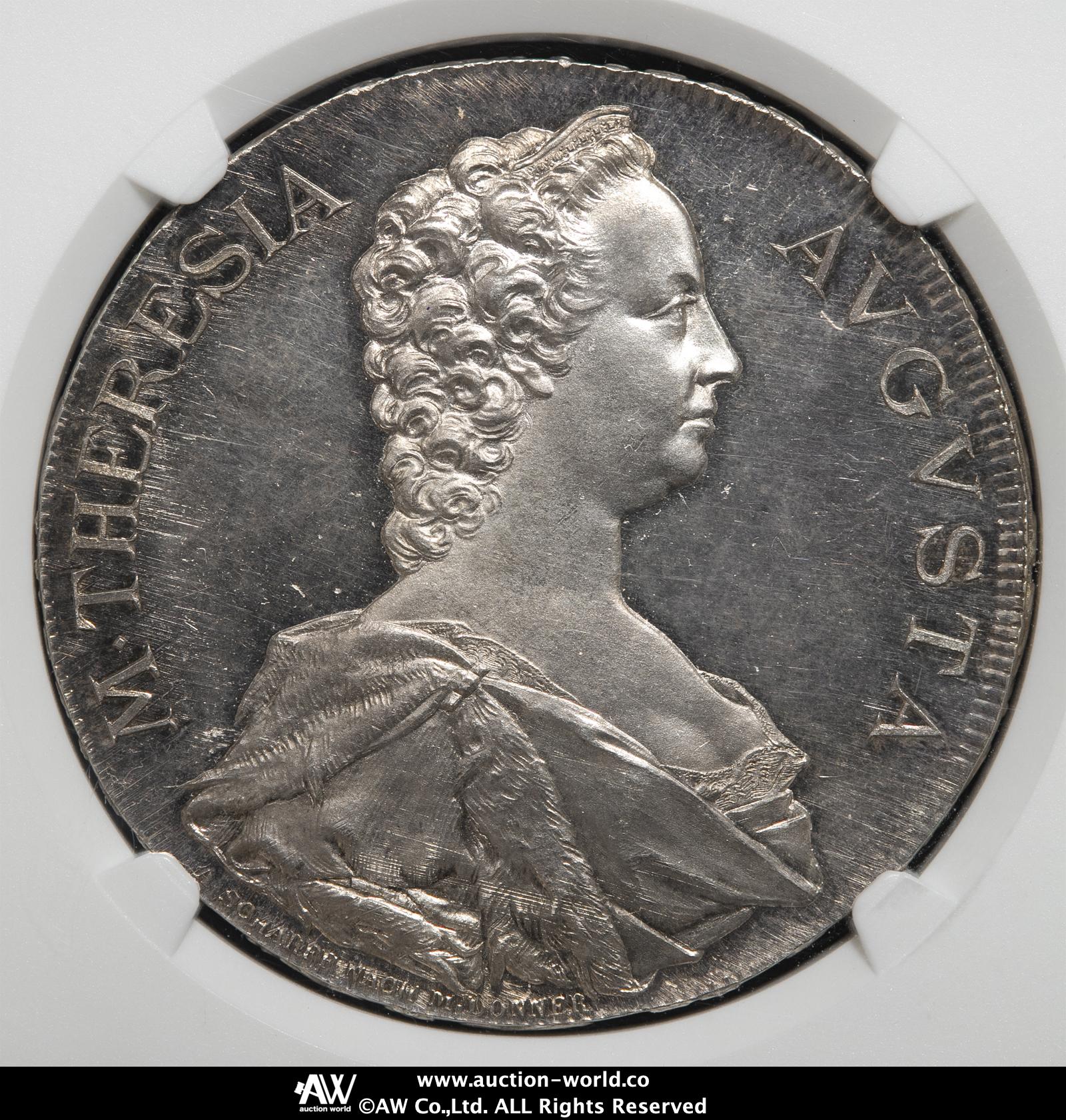 マリア・テレジア 銀貨【美品】 オーストリア銀貨 マリア・テレジア 大型銀貨 1780年銘 径39.0mm