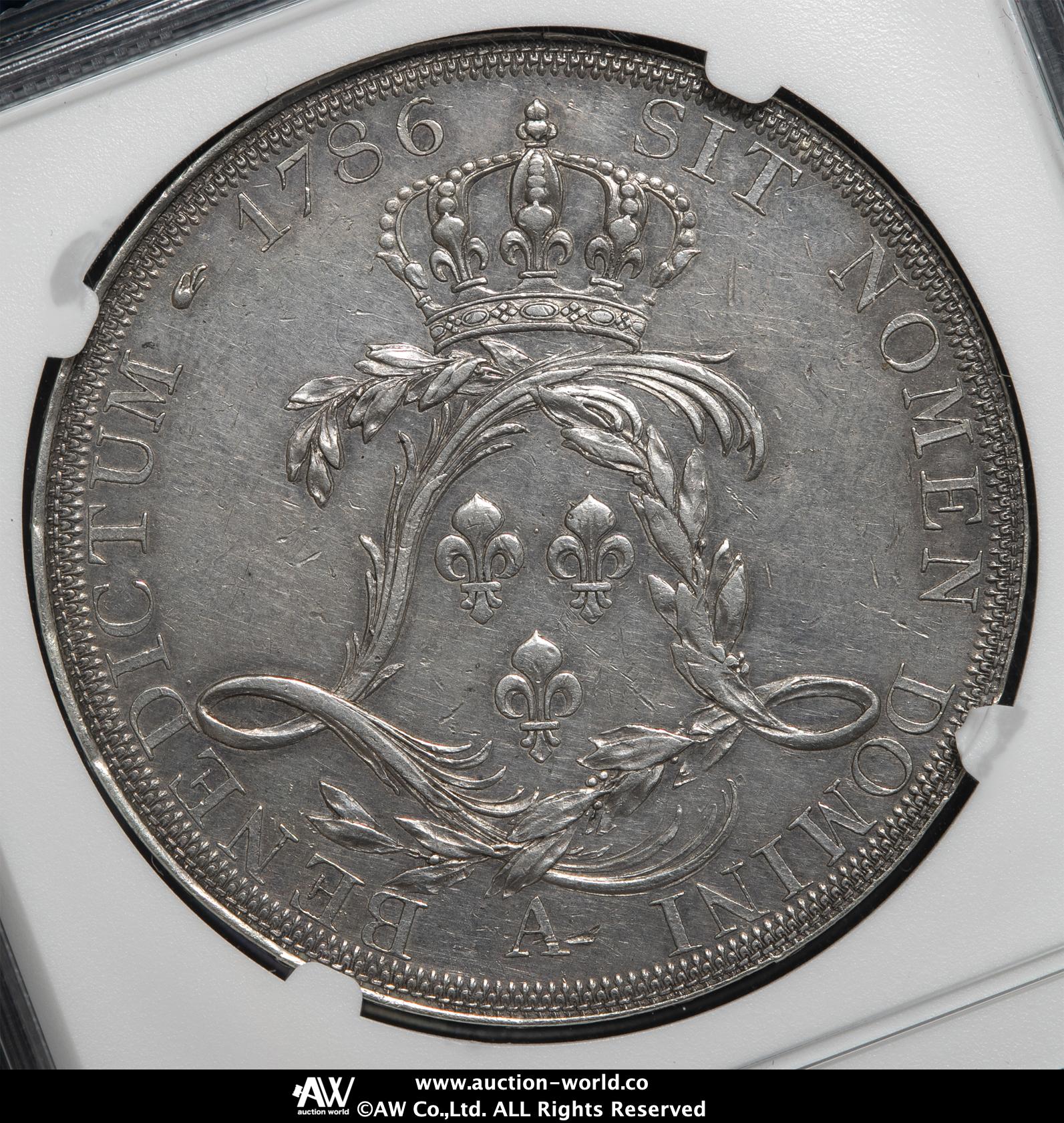 仏；ルイ16世、エキュ、大型銀貨、1778年、牛、Rare 仏；ルイ16世、エキュ、大型銀貨、1778年、牛、Rare