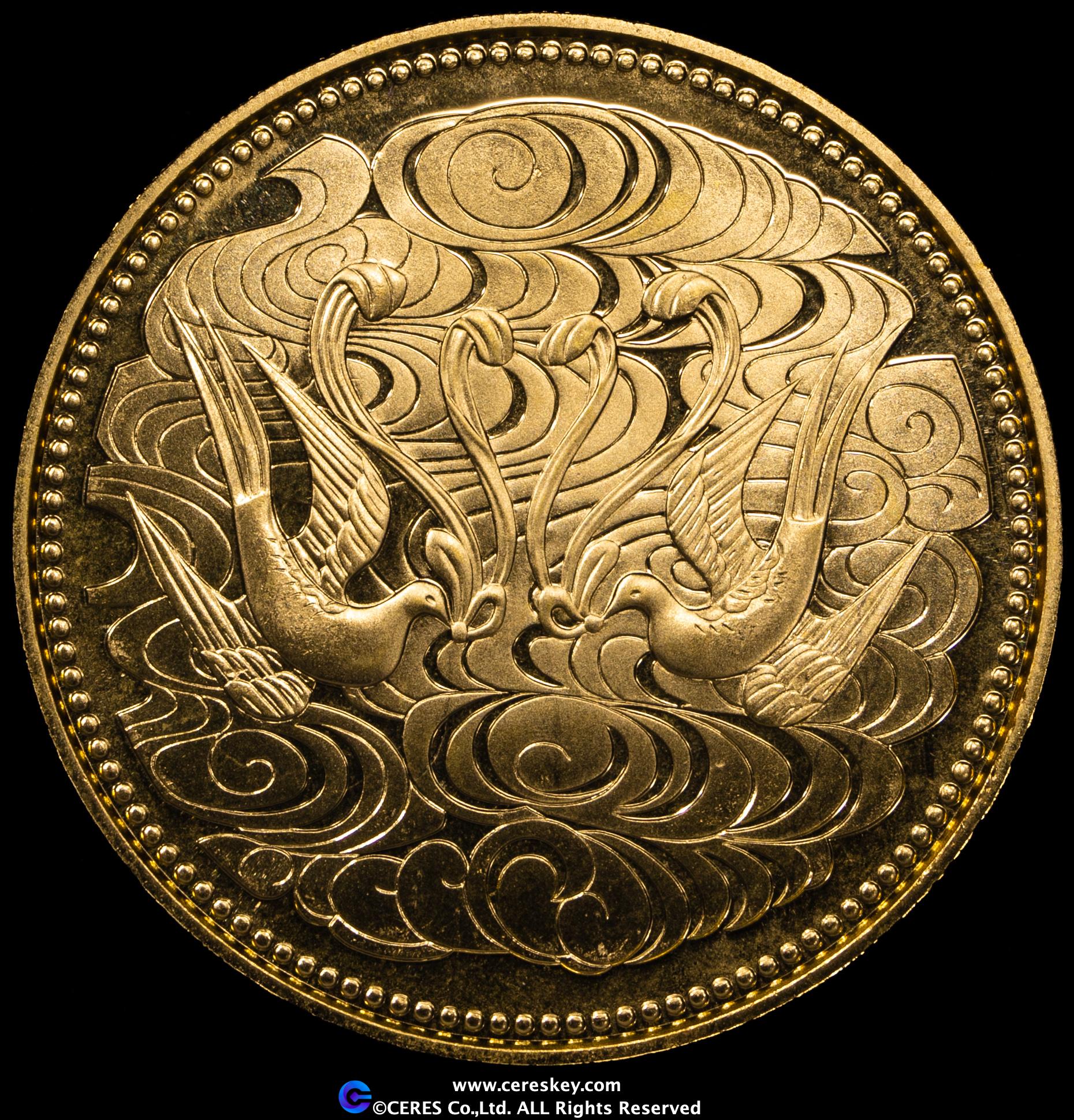 貨幣博物館 | 日本 十万円金貨 天皇御在位60年 昭和62年（1987