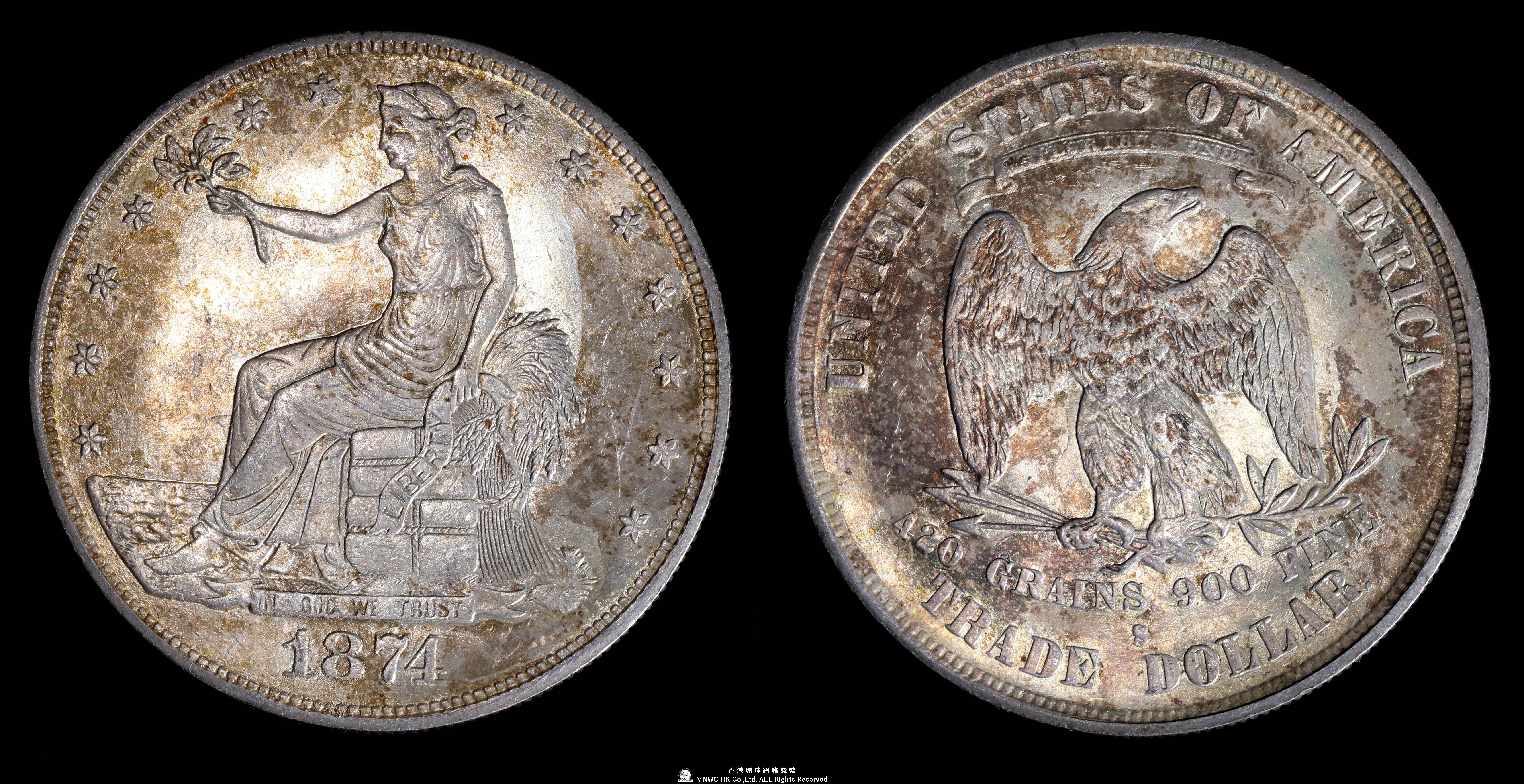 【高鑑定】アメリカ17州 銀貨まとめ売り e322 竜アメリカ鷹 美品貿易銀銀貨コレクション古錢 貨幣