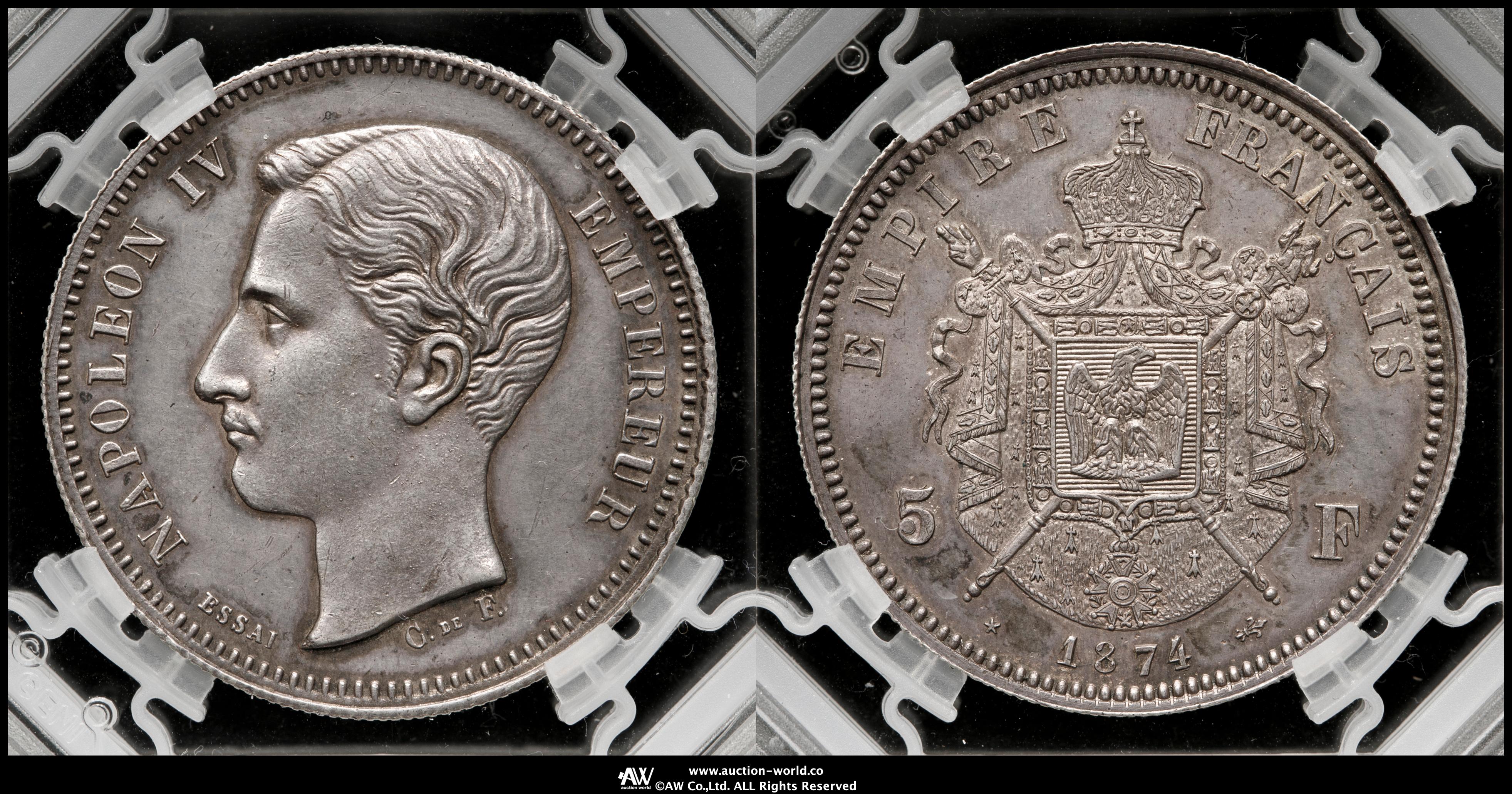 Ｆフランス軍＊１８７０年＊銀製＊ミリタリーメダル＋箱（実物） Fフランス軍＊1870年＊銀製＊ミリタリーメダル＋箱（実物