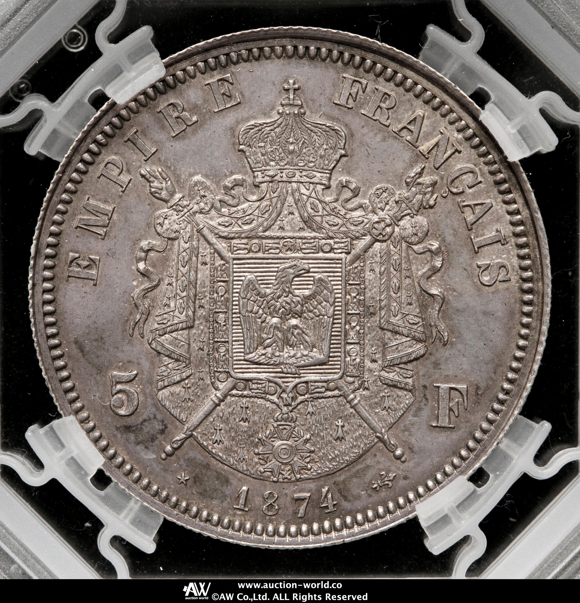 Ｆフランス軍＊１８７０年＊銀製＊ミリタリーメダル＋箱（実物） Fフランス軍＊1870年＊銀製＊ミリタリーメダル＋箱（実物