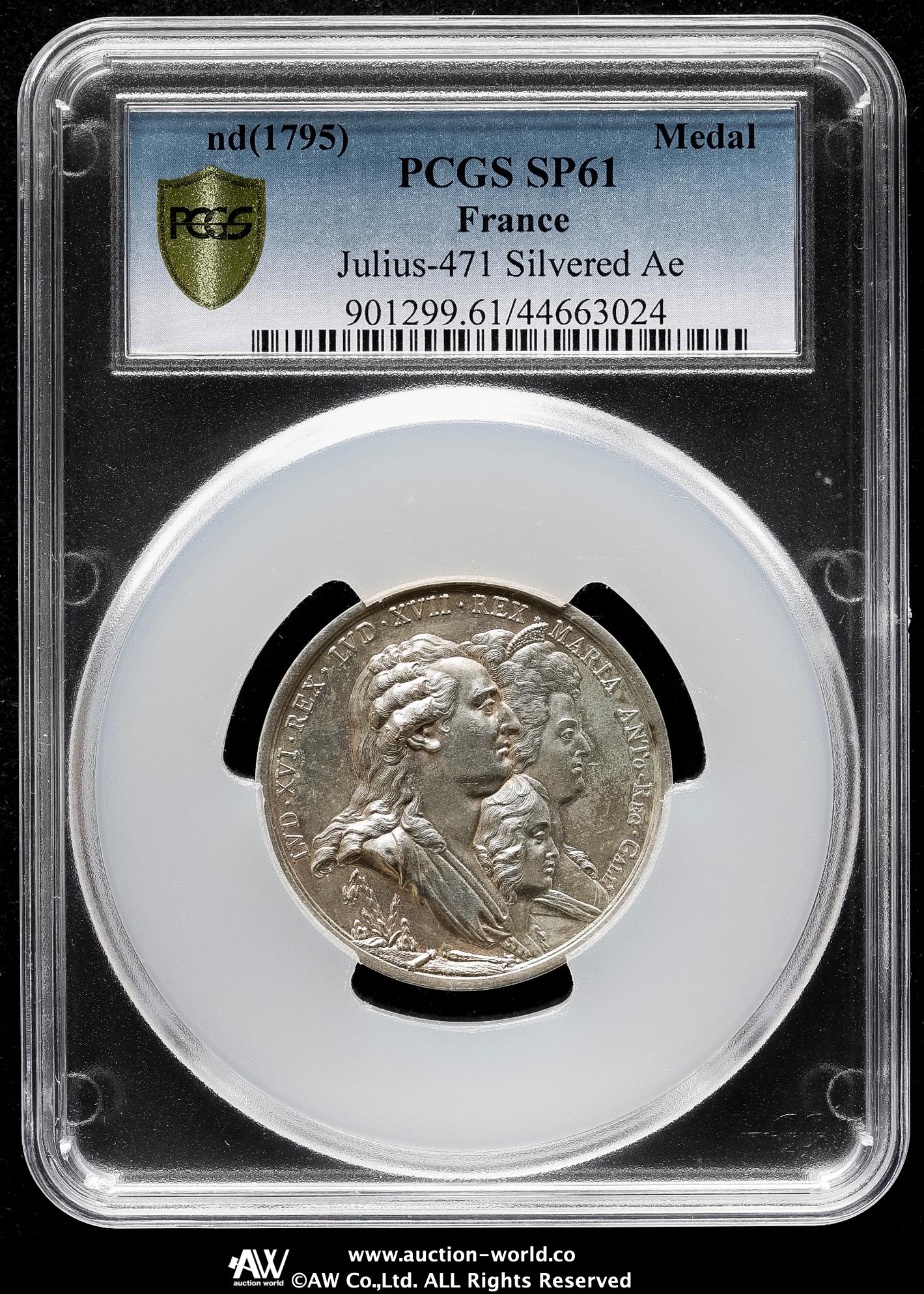 ルイ14世　銅メダル　PCGS-SP64 グレートブリテン1937年マットゴールドメダル エドワード8世戴冠