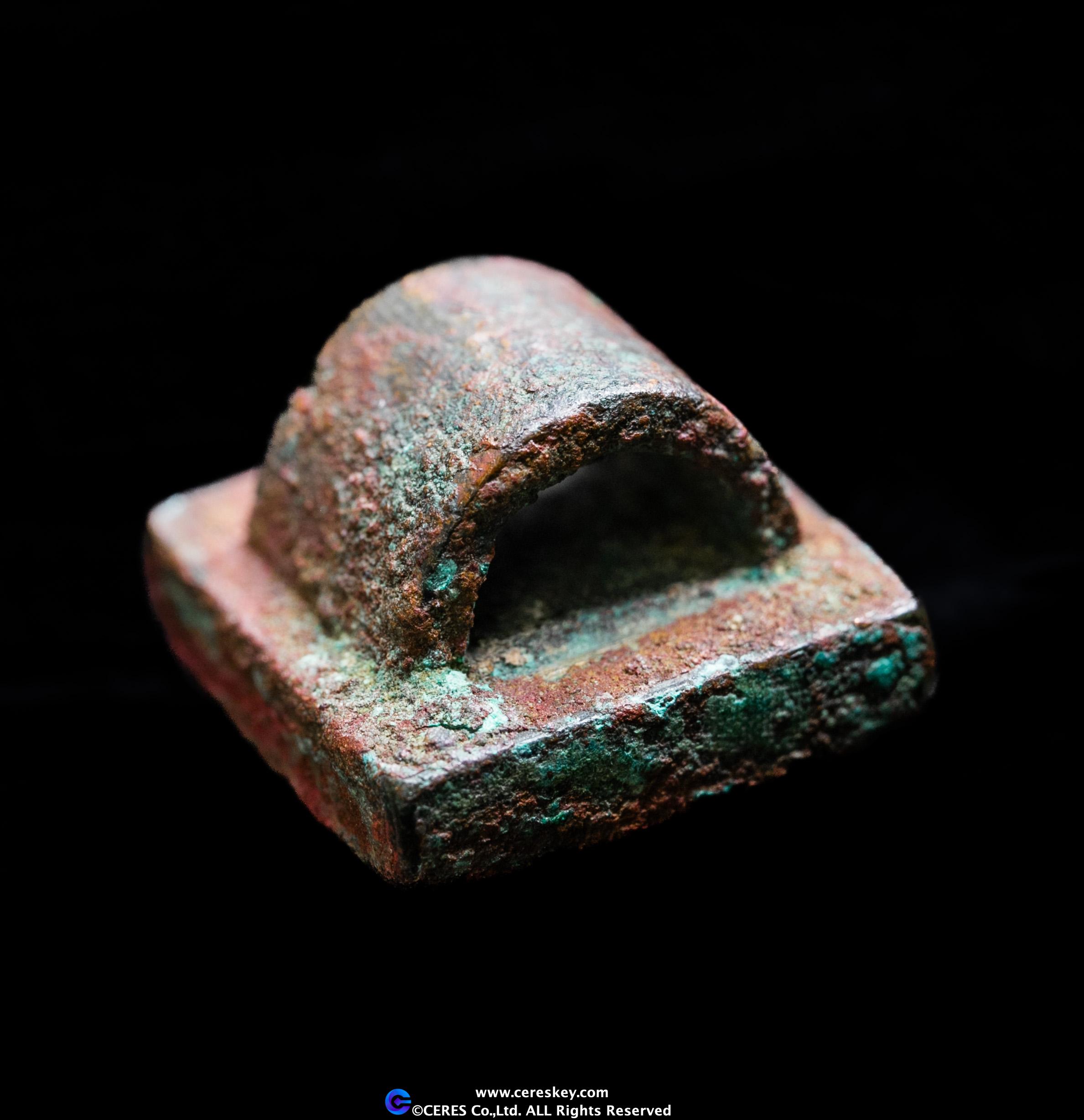 中国　白銅　唐草神獣文　爵　C　R6526E 中国 白銅 唐草神獣文 爵 C R6526E 工芸品