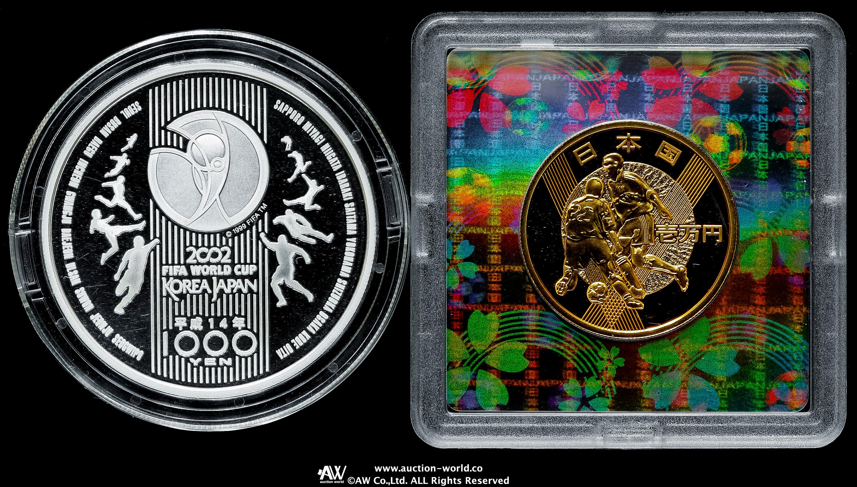2002 FIFA ワールドカップ記念 千円 銀貨