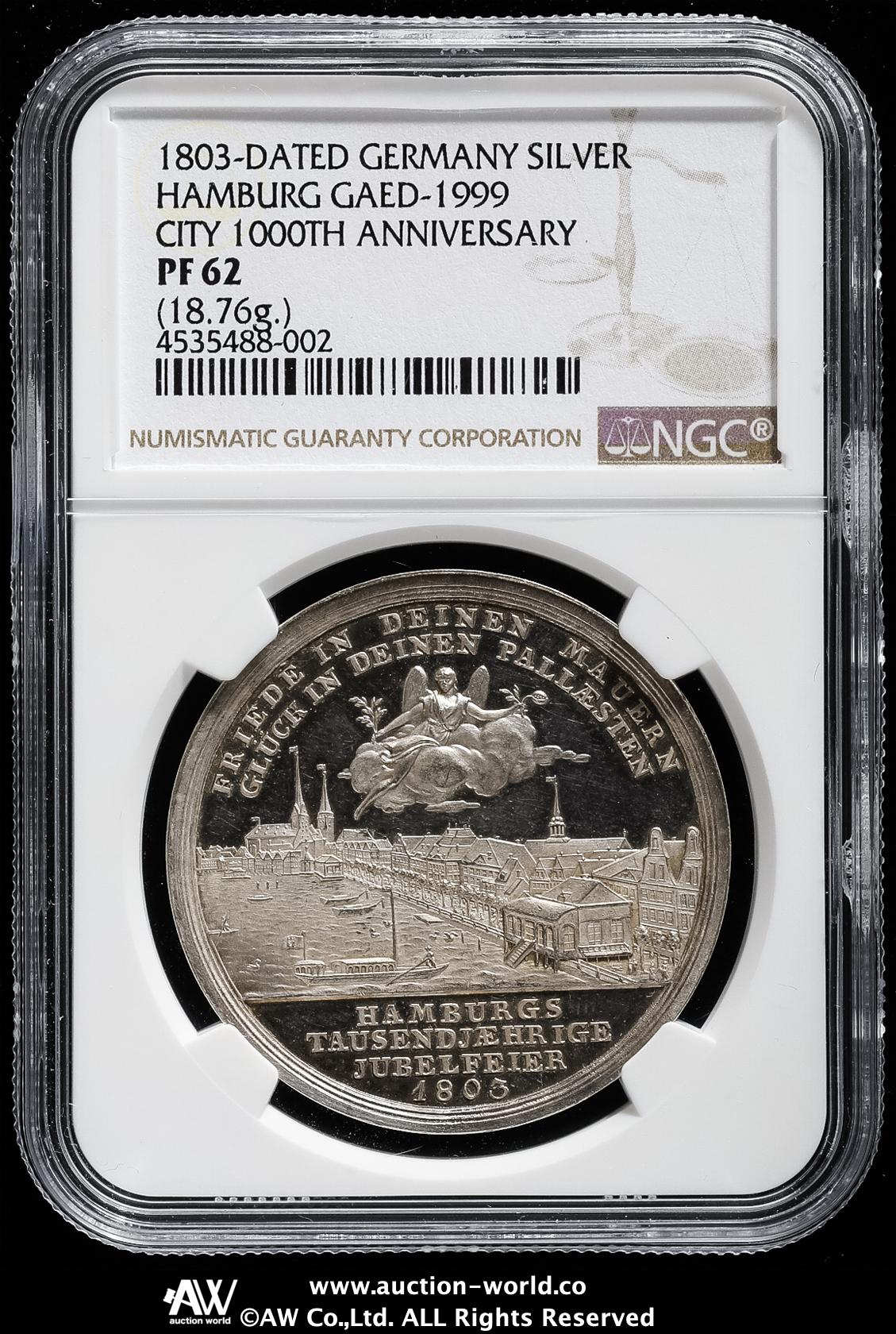 GERMANY Hamburg ハンブルグ 1803 NGC-PF62 Auction-World