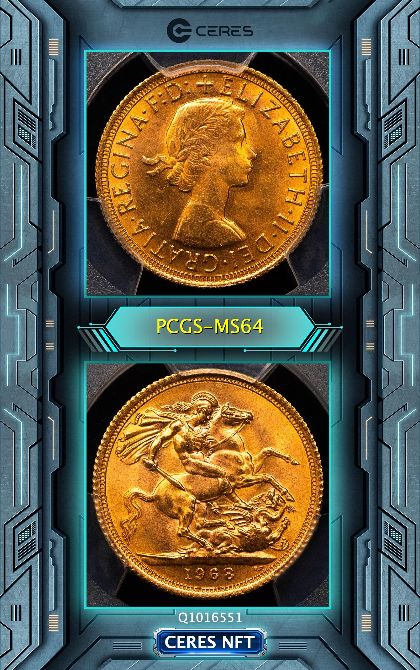 アイルランド・3ペンス硬貨☆1968年／未使用／ウサギ／PCGS MS66／ アイルランド・3ペンス硬貨☆1968年／未使用／ウサギ／PCGS MS66／