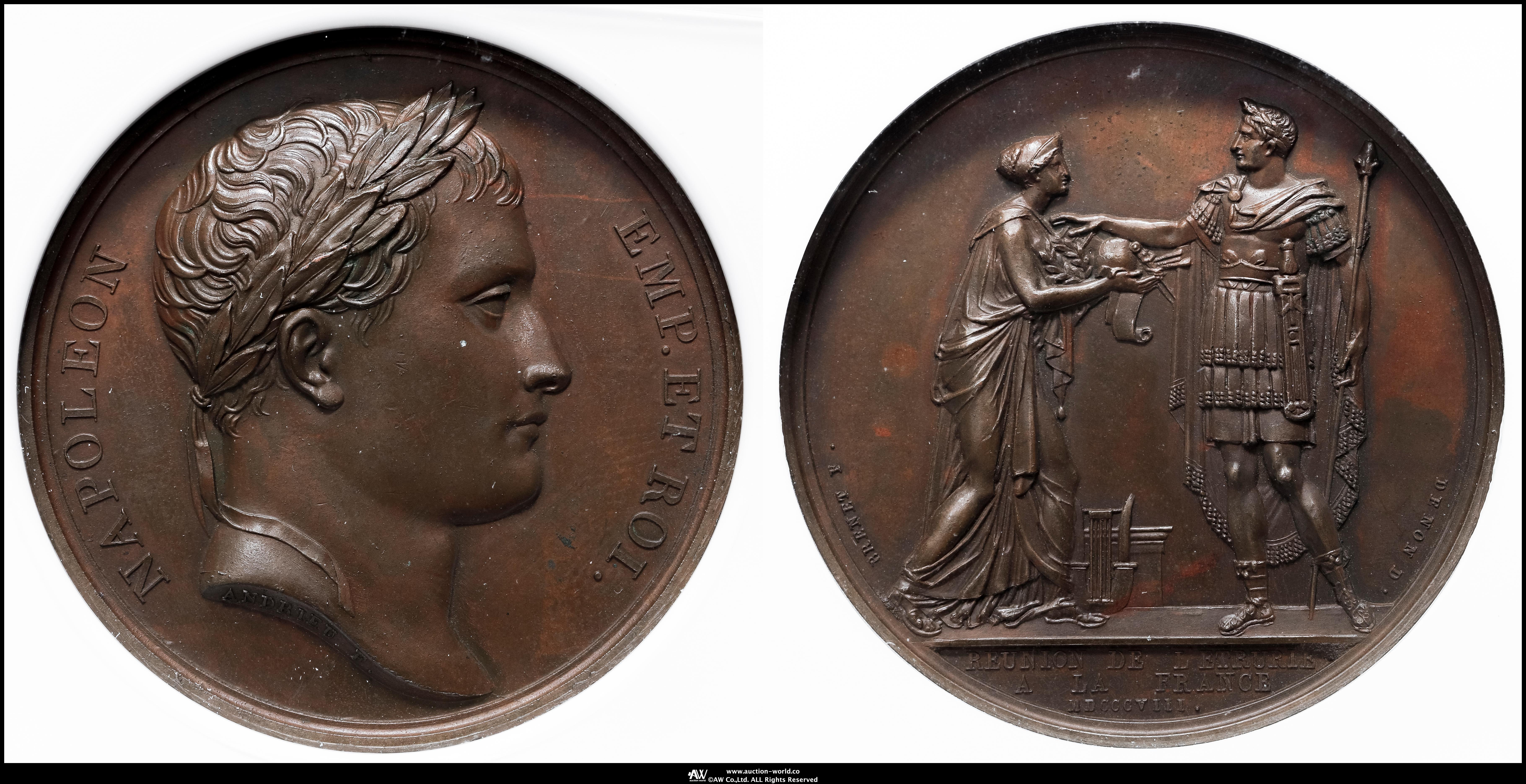 貨幣博物館 | FRANCE Napoleon I ナポレオン1世（1802~15） Bronze