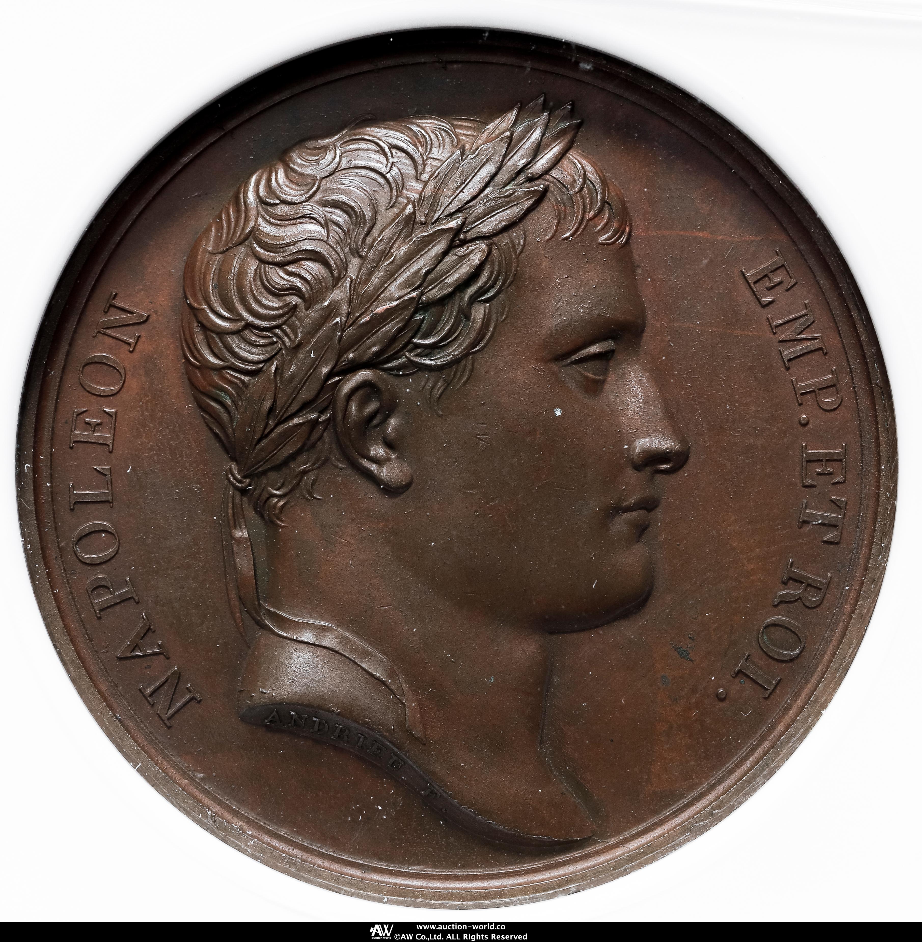 ナポレオン エトルリアの併合　ブロンズメダル1808年 貨幣博物館 | FRANCE Napoleon I ナポレオン1世（1802~15） Bronze
