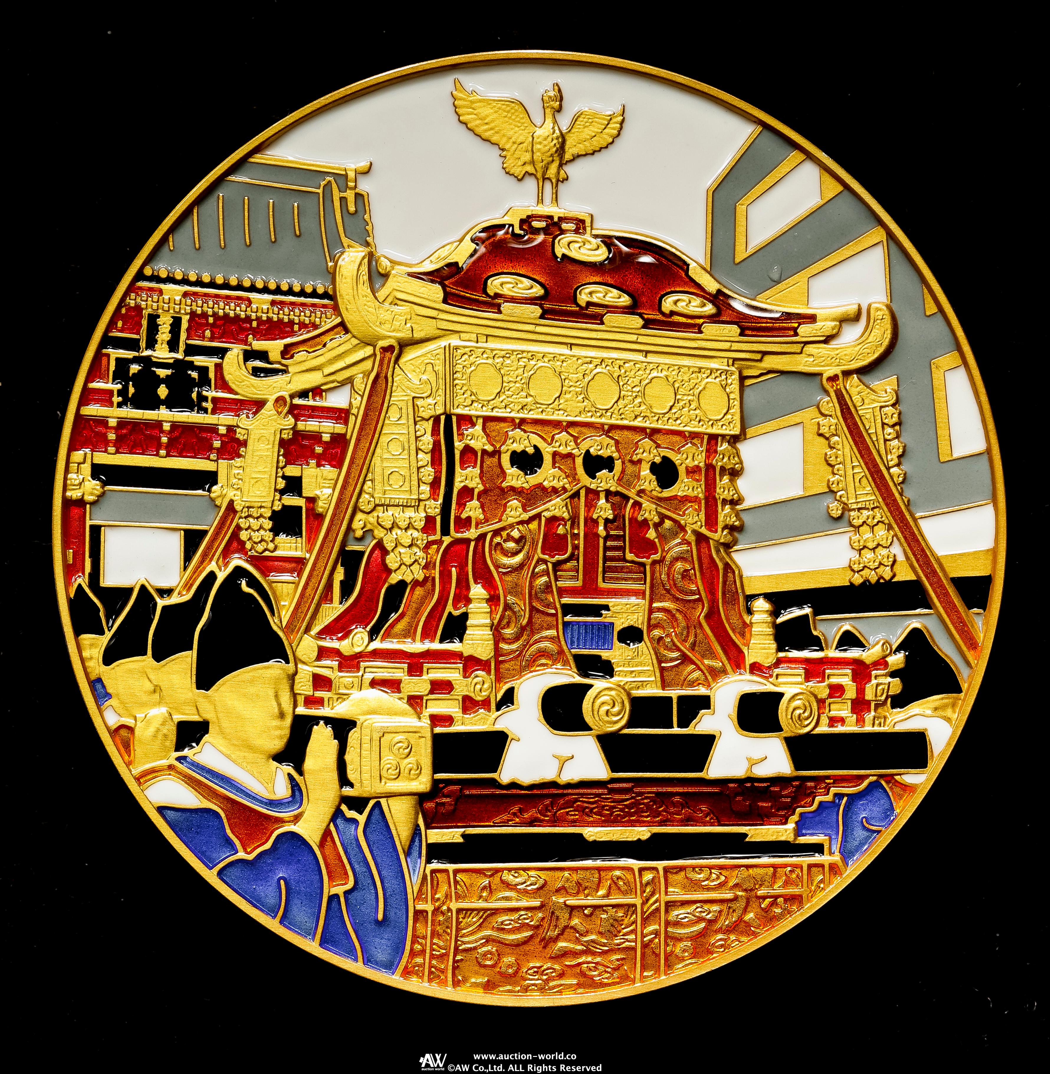 貨幣博物館 | 銀メダル（七宝章碑 日本の祭りシリーズ）神田祭 返品