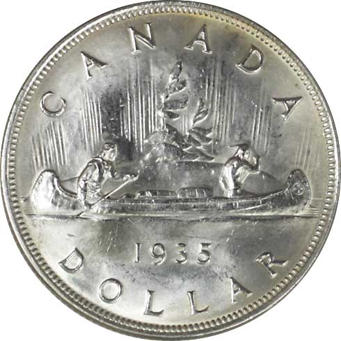 貨幣博物館 | CANADA カナダDollar 1935 KM30．ジョージ5世．治世25年．