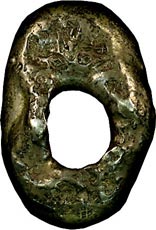 貨幣博物館 | 日本の古金銀類丁銀・豆板銀類慶長片面大黒豆板銀 変形